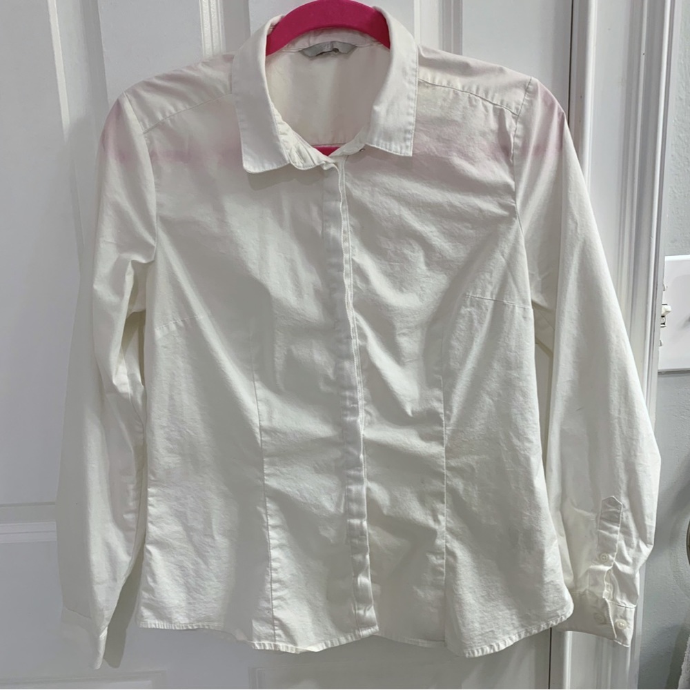 H&M • White 3/4 Sleeve Blouse